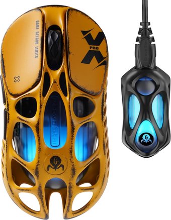 Игровая мышь Gravastar Mercury X Pro Special Edition Battle Worn-Yellow