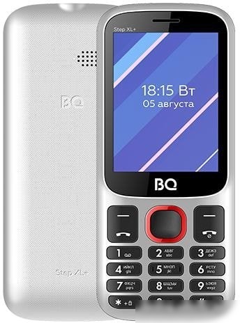 Кнопочный телефон BQ BQ-2820 Step XL+ (белый/красный) Кнопочный телефон BQ BQ-2820 Step XL+ (белый/красный)