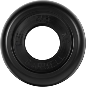 Диск MB Barbell Стандарт 31 мм (1x0.5 кг, черный)