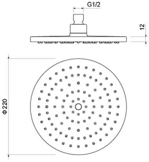 Душевая лейка Aquatek AQ2086MB