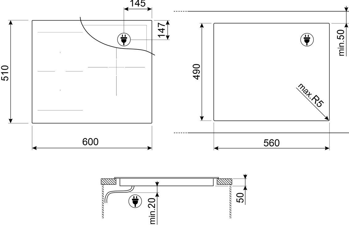 Варочная панель Smeg SI1M5633D1