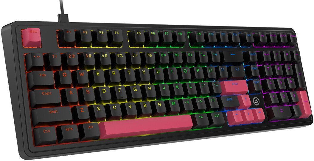 Клавиатура Ajazz AK980 (черный/красный, Ajazz Red)