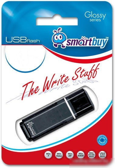 USB Flash Smart Buy Glossy Black 32GB (SB32GBGS-K)