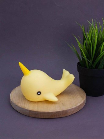 Ночник ILikeGift Whalecorn 149-010-01 (желтый)