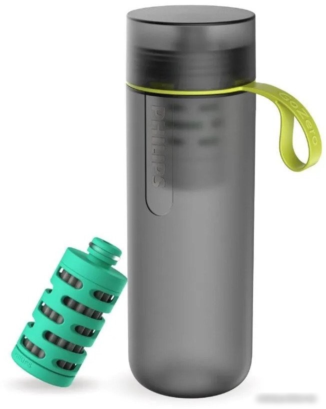 Бутылка для воды Philips GoZero AWP2722GRR/31 590мл (серый)