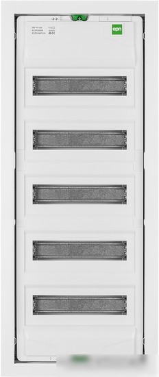 Бокс пластиковый Elektro-Plast MSF 5x12M (60M), N/PE 2x(2x25+20x16mm2+19x10mm2), мет. дверь, белый RAL9016, 853x358x97mm, IP30