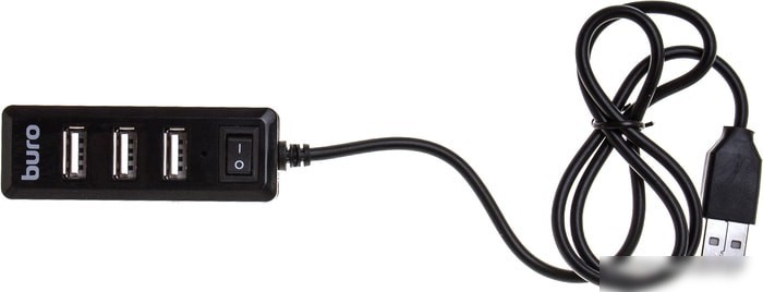USB-хаб Buro BU-HUB4-0.5L-U2.0