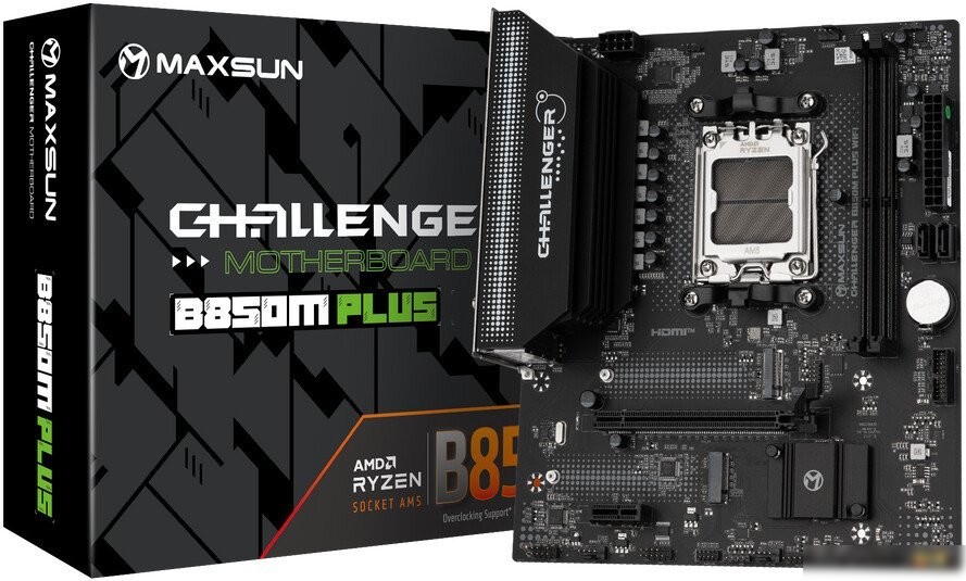 Материнская плата Maxsun Challenger B850M Plus WiFi
