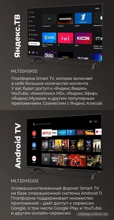 Телевизор MAUNFELD MLT32HSX02