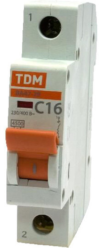 Выключатель автоматический TDM Electric ВА 47-29 1Р 25А (В) 4.5кА SQ0206-0012