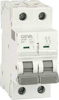 Выключатель автоматический GEYA GYM9-2P-20B 2P 20A B 6kA 2M GYM92P20B