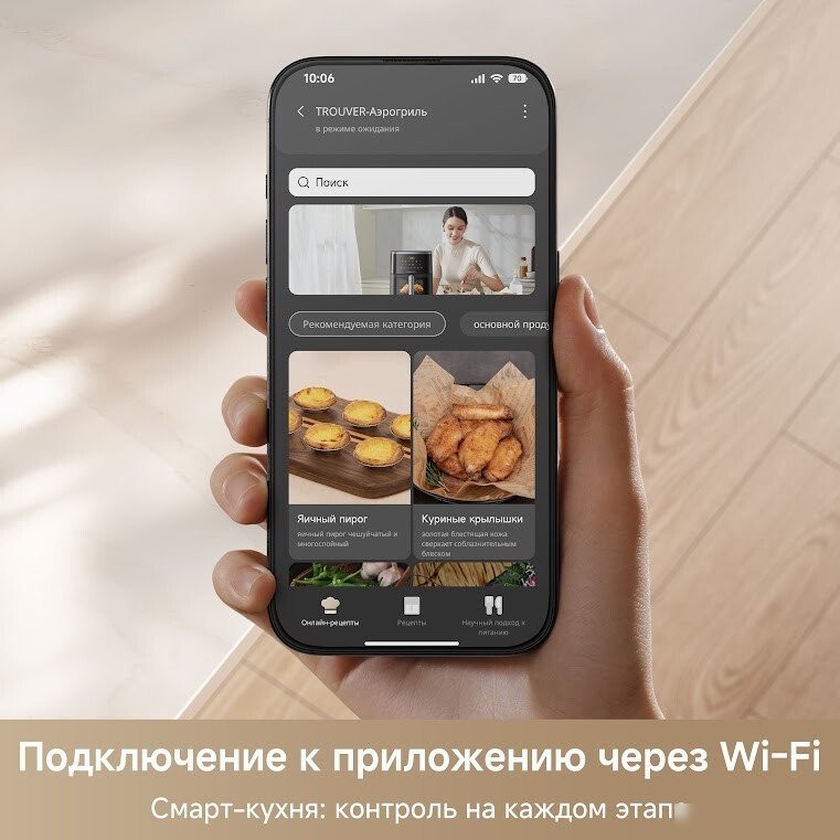Аэрогриль (аэрофритюрница) Trouver Air Fryer FD10 Pro Max (черный)
