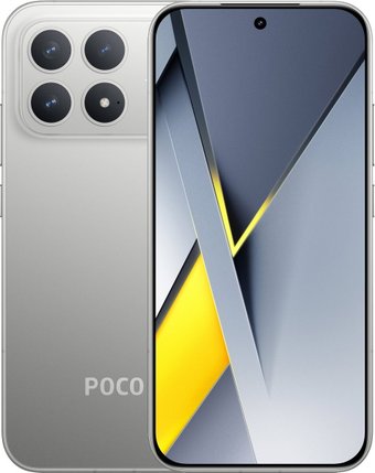 Телефон POCO F8 Pro 12GB/512GB международная версия (серебристый)