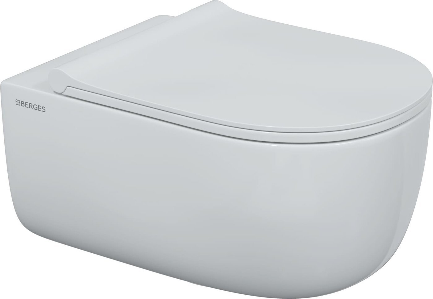 Унитаз подвесной Berges Wasserhaus Ego XL 54 с сиденьем Slim SO