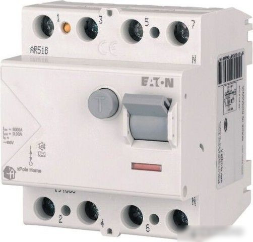Устройство защитного отключения Eaton HNC-40/4/003 4P 40A 6kA 30mA АC 4M 194694