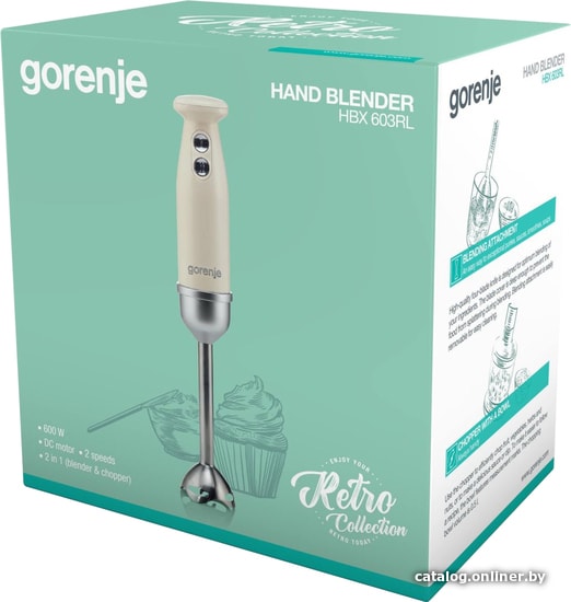 Погружной блендер Gorenje HBX603RL