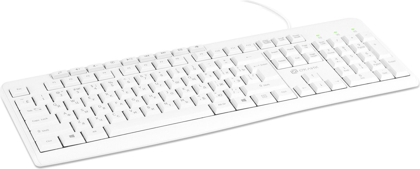 Клавиатура Oklick 305M (белый)
