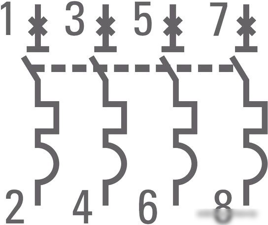 Выключатель автоматический EKF PROxima ВА 47-63 4P 32А (C) 4.5kA mcb4763-4-32C-pro