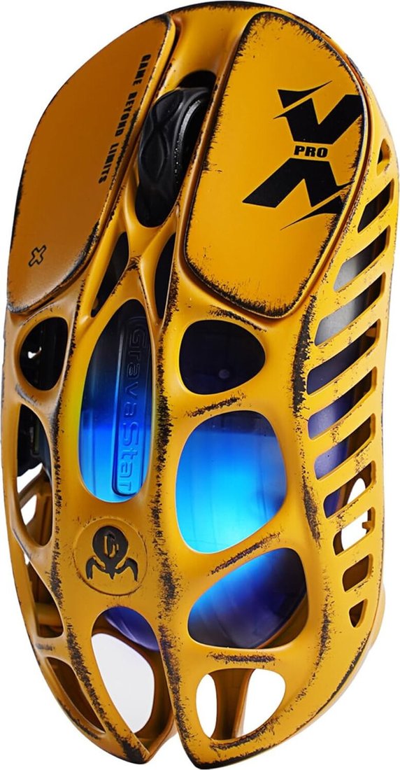 Игровая мышь Gravastar Mercury X Pro Special Edition Battle Worn-Yellow