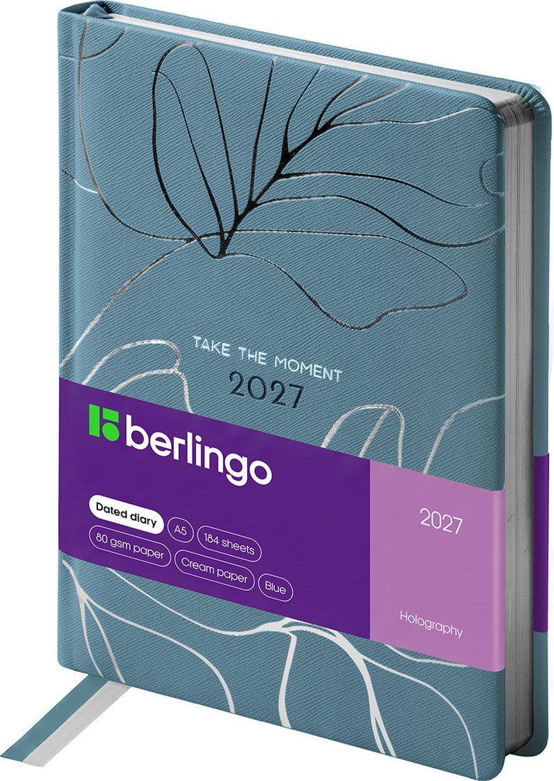 Ежедневник Berlingo Holography 2027г DD7_F0032 (184л, голубой)