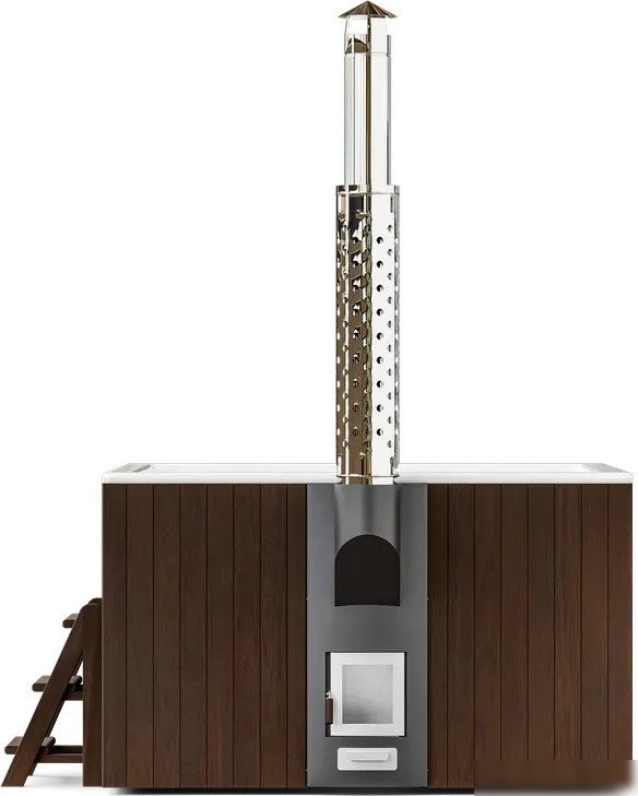 Купель PolarSpa Elite Quattro термососна 180 (темный)