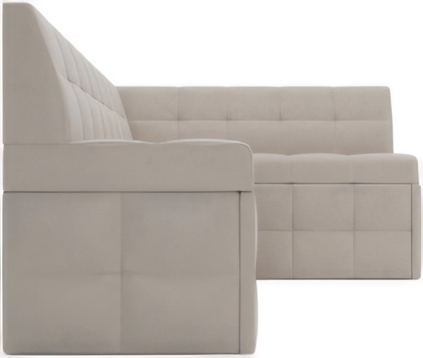Угловой диван Мебель-АРС Атлантис правый 212x84x135 (бежевый Star Velvet 6 Light Beige)
