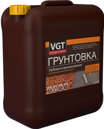 Водно-диспрессионная грунтовка VGT ВД-АК-0301 глубокого проникновения (5 кг)