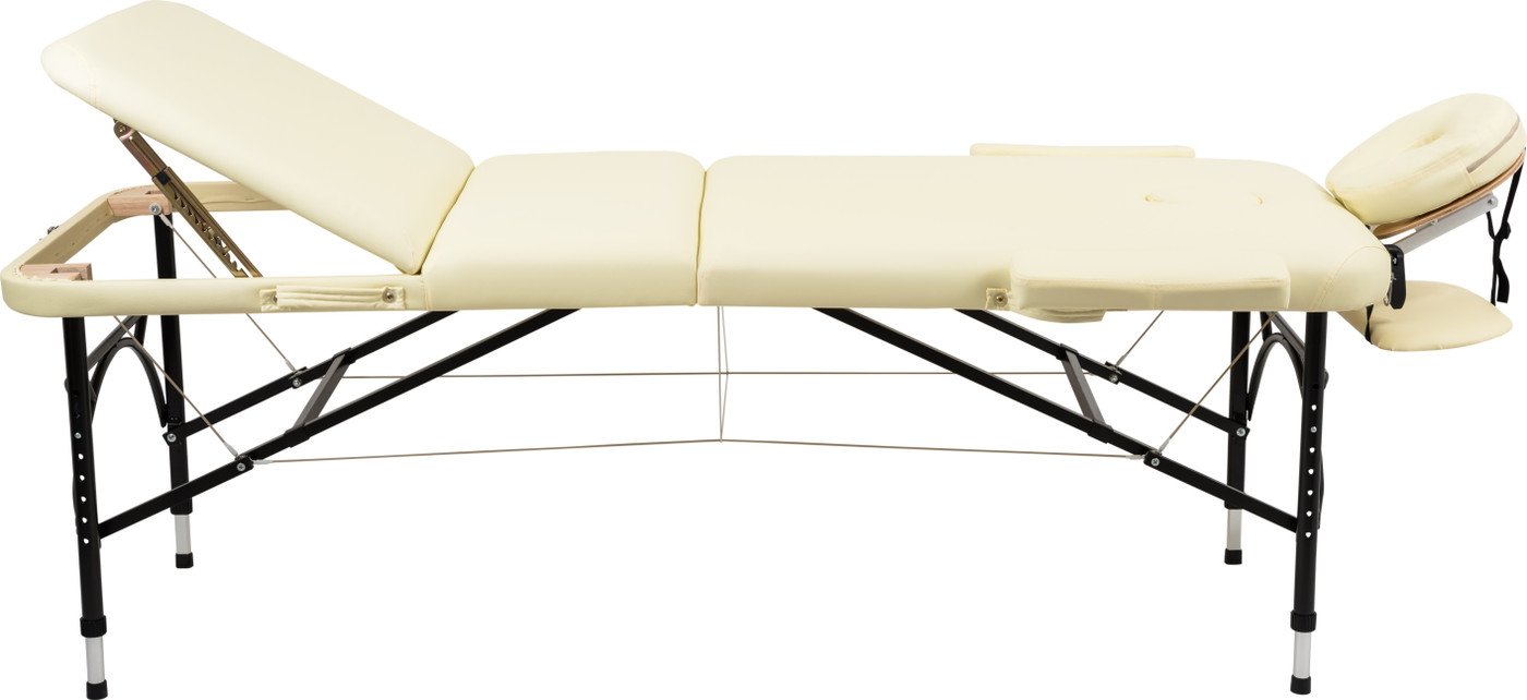Массажный стол Atlas Sport складной Strong 70 см 3-с алюминиевый (бежевый)