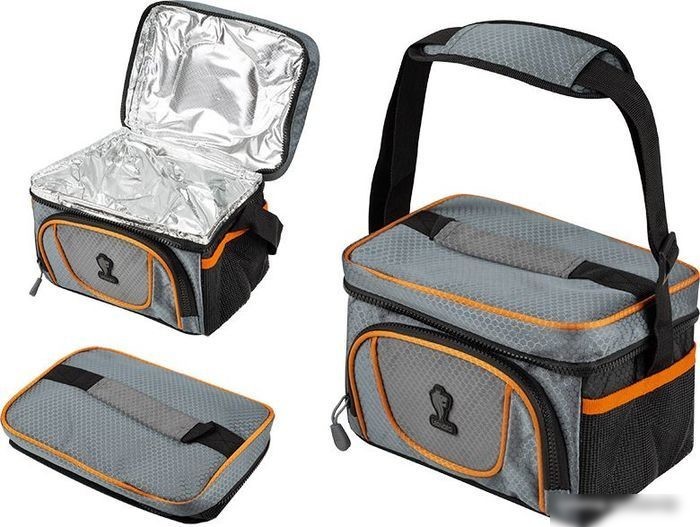 Термосумка Leonord ML15009 5л (серый/оранжевый)