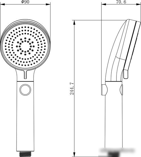 Душевая лейка Lemark LM0818CW