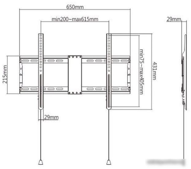 Кронштейн Gembird WM-80F-01