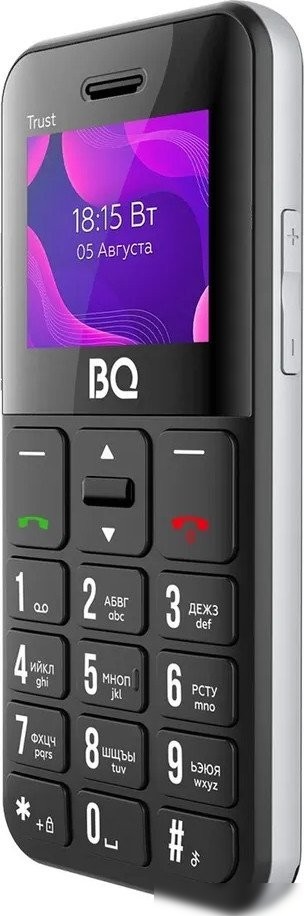 Кнопочный телефон BQ BQ-1866 Trust (черный)