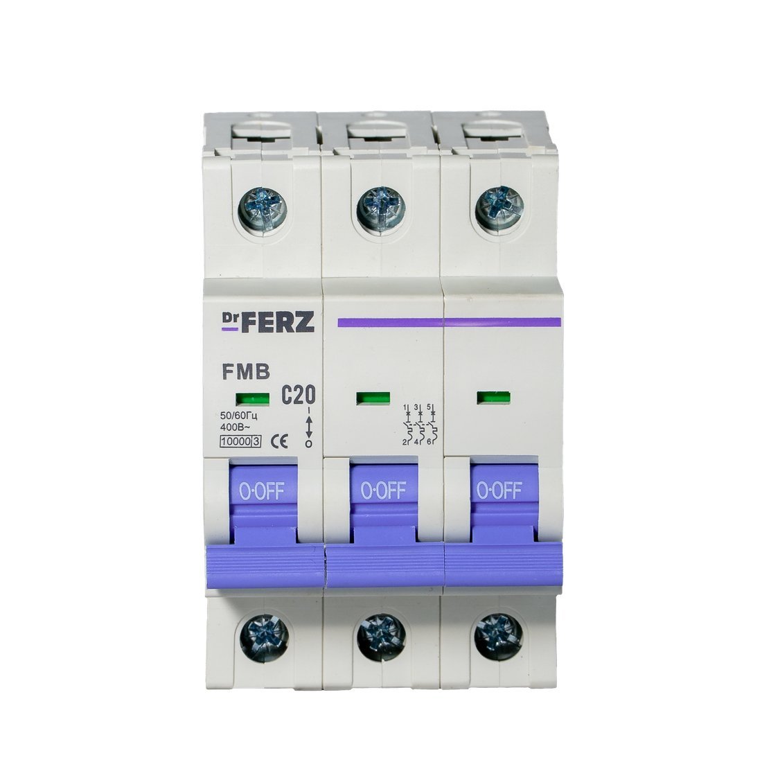 Выключатель автоматический Dr.Ferz FMB-C 10kA 3P 20 C 21100138FERZ