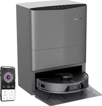 Робот-пылесос Polaris PVCRAC 7750 WIFI IQ Home (серый)