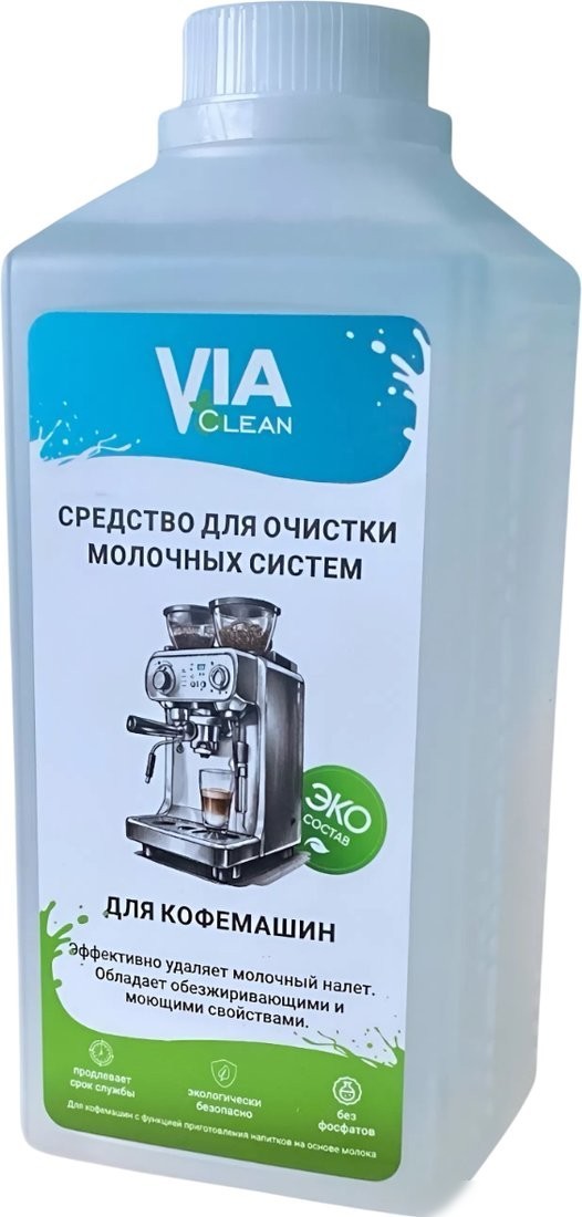 Средство для кофеварки Via Clean Для очистки молочных систем VС-004M (1 л)