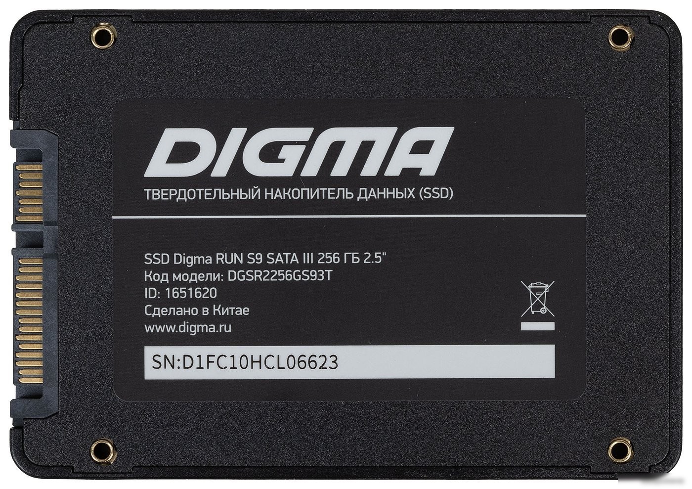 SSD Digma Run S9 256GB DGSR2256GS93T