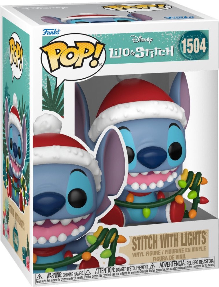 Фигурка Funko POP! Disney Lilo & Stitch Holiday Stitch with Lights Fun80038