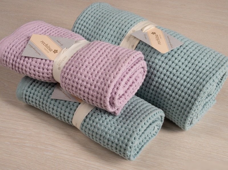 Полотенце Rechitsa textile Бисер вафля 65х125 3о423.130ж1 (мятный 3)
