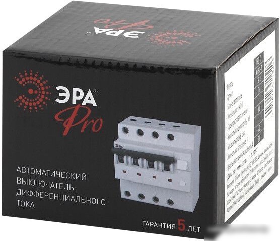 Дифференциальный автомат ЭРА Pro NO-901-96 АВДТ 63 3P+N C16 30мА тип A Б0031846