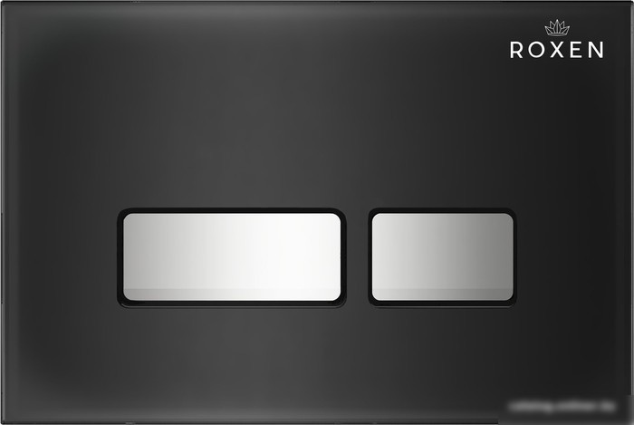 Унитаз подвесной Roxen Boro One Rimless 6 в 1 StounFix Slim 649644 (чёрное стекло)