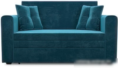Диван Мебель-АРС Санта (бархат сине-зеленый Star Velvet 43 Black Green)