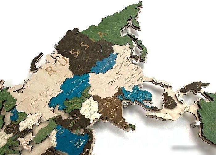 Подложка для пазла Woodary Для карты мира L 3239