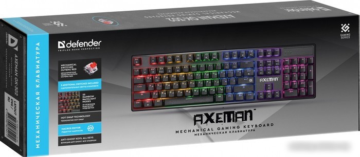 Клавиатура Defender Axeman GK-302