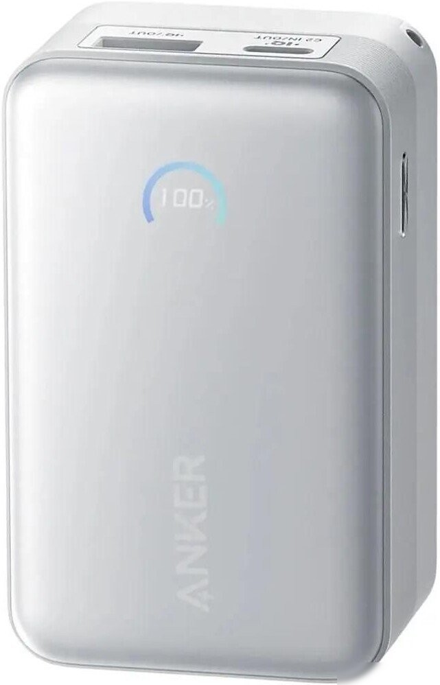 Внешний аккумулятор Anker Nano Power Bank Built-in USB-C A1638 45W 10000mAh (белый)