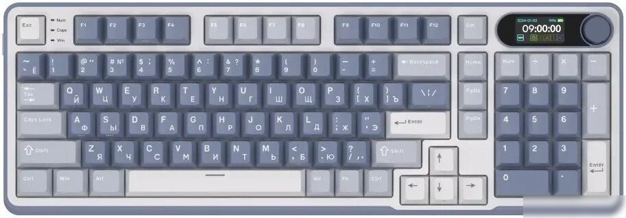 Клавиатура Royal Kludge RK-S98 RGB Ocean Blue (RK Cream)