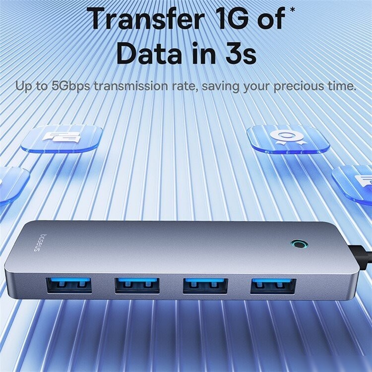 USB-хаб Baseus UltraJoy Series 4-Port Hub B0005280B811-01