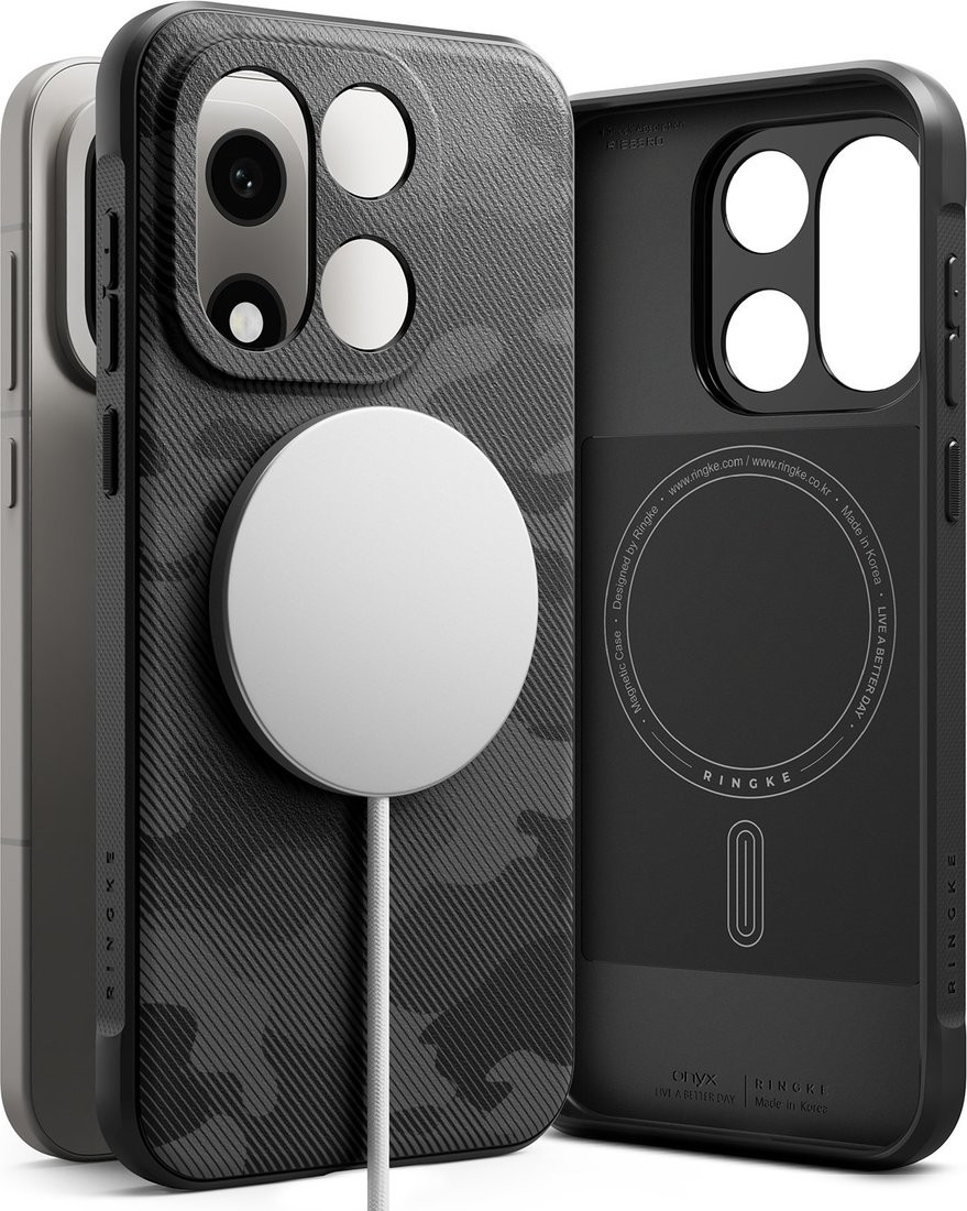 Чехол для телефона Ringke Onyx Magnetic для OnePlus 15 (Camo Black)