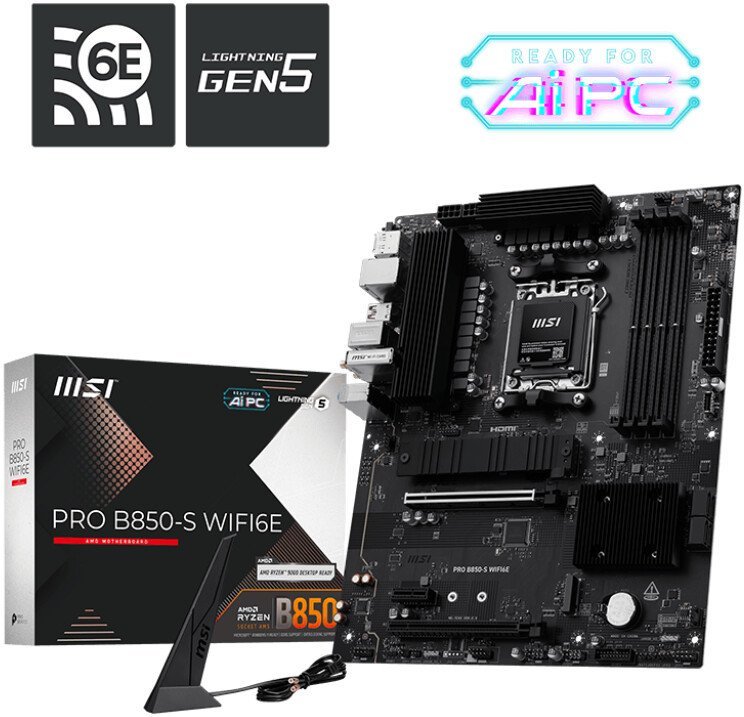 Материнская плата MSI Pro B850-S WiFi6E