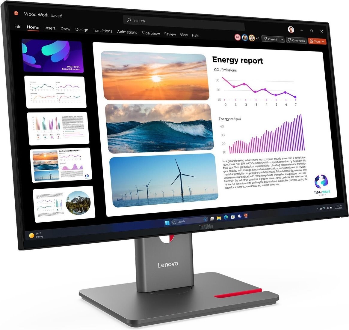 Монитор Lenovo ThinkVision P24Q-40 64B2GAT1UK