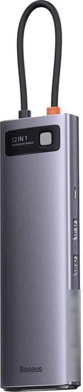 Док-станция Baseus Metal Gleam Series 12-in-1 Multifunctional Type-C Hub Docking Station WKWG020213